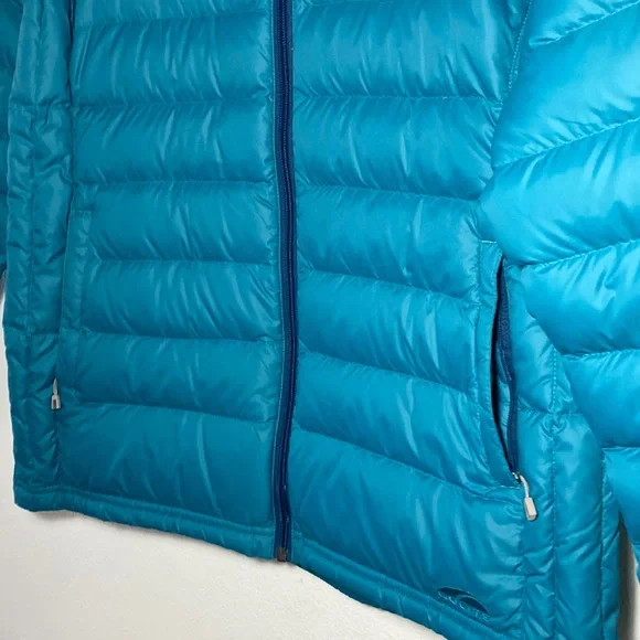 Women's Teal Puffer Jacket - Picture 4 of 15
